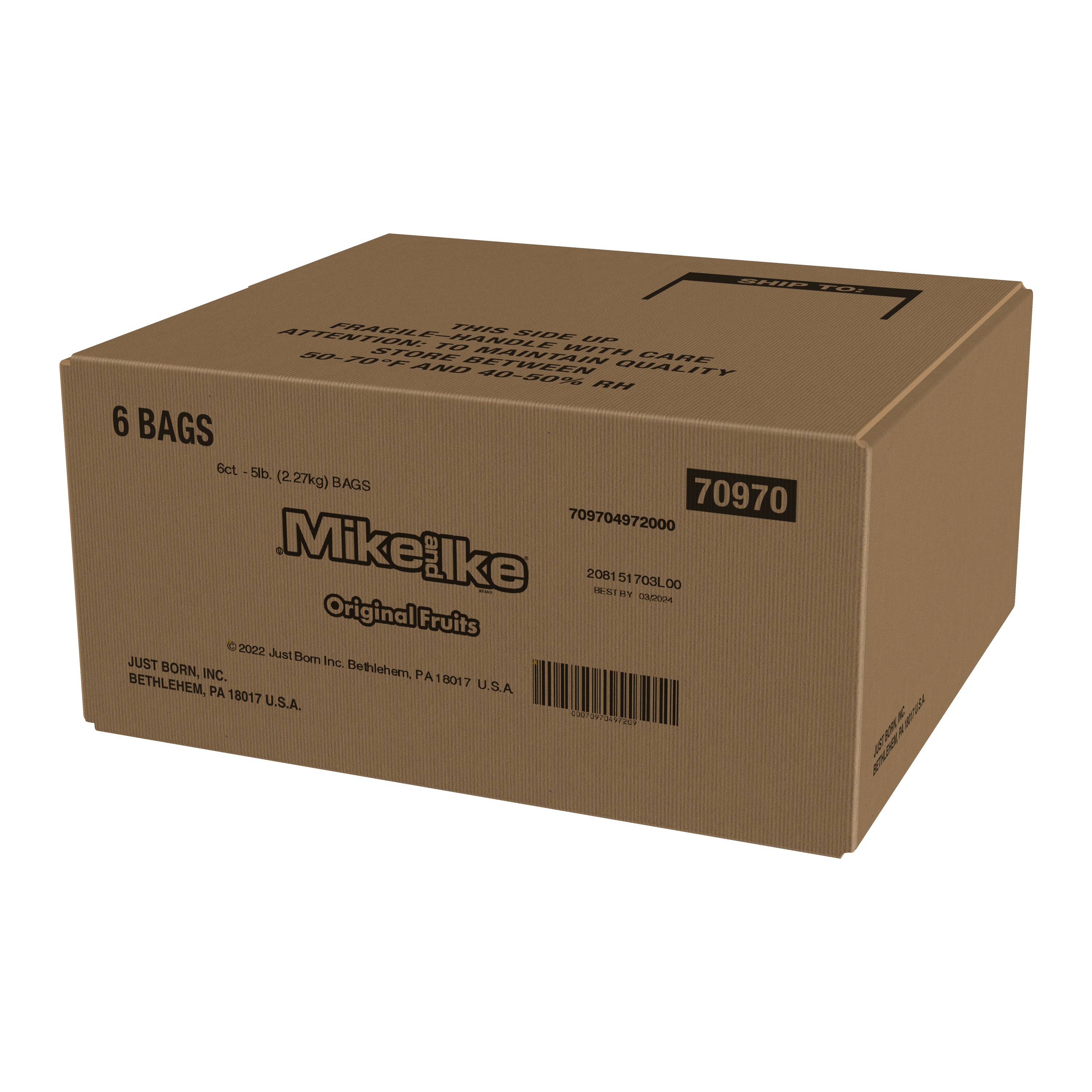 Mike And Ike® Original Fruits Bulk Ctcase 5 Pound Each - 6 Per Case.