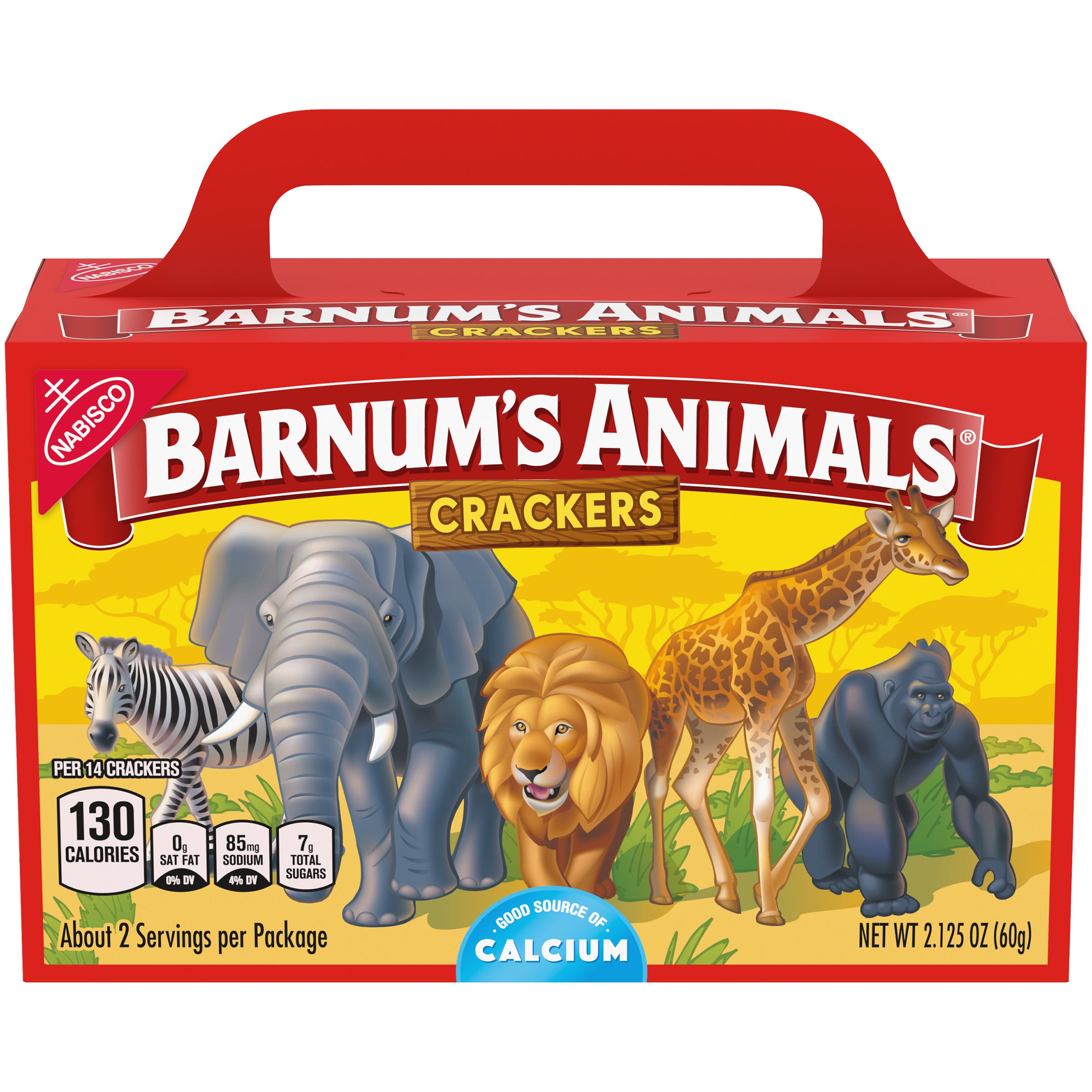 Barnums Animal Crackers Original Z 2.125 Ounce Size - 24 Per Case.