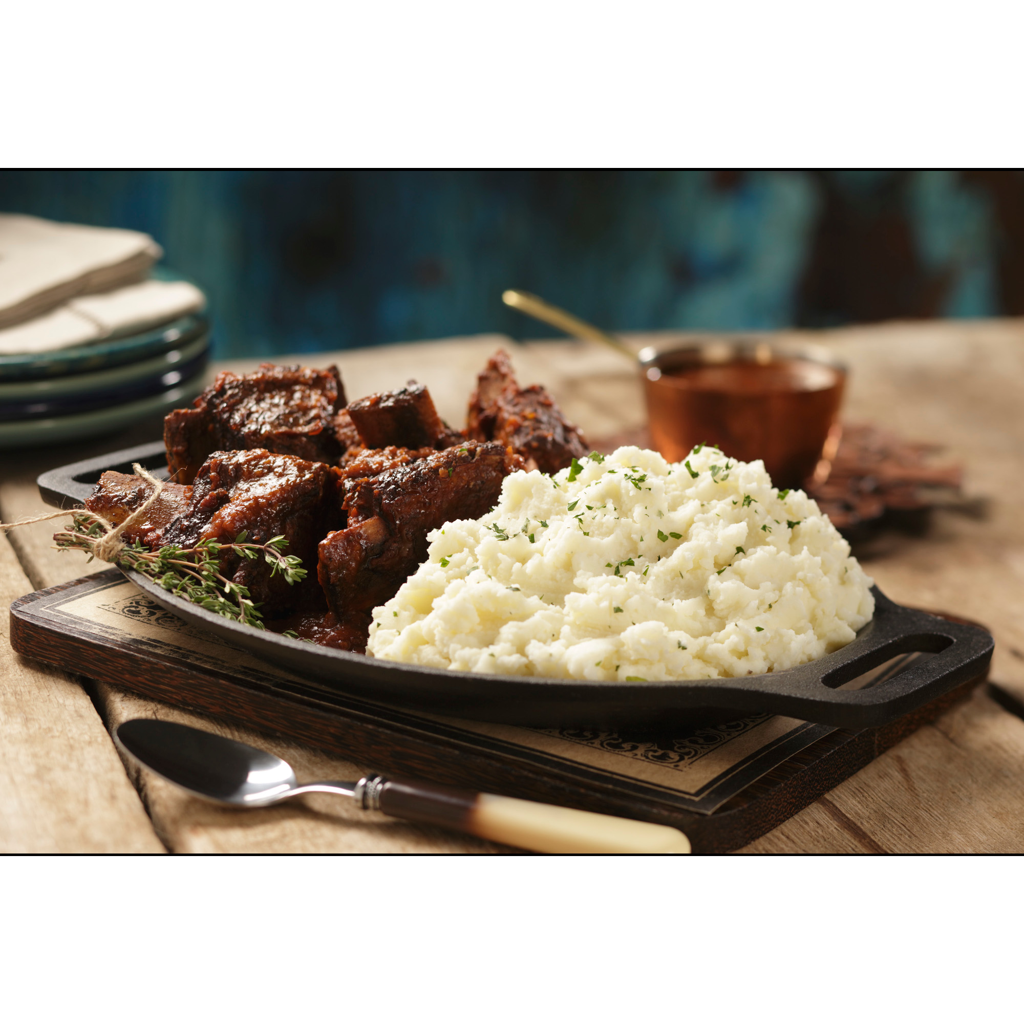 Idahoan Foods Roasted Garlic Pouch 4 Ounce Size - 12 Per Case.