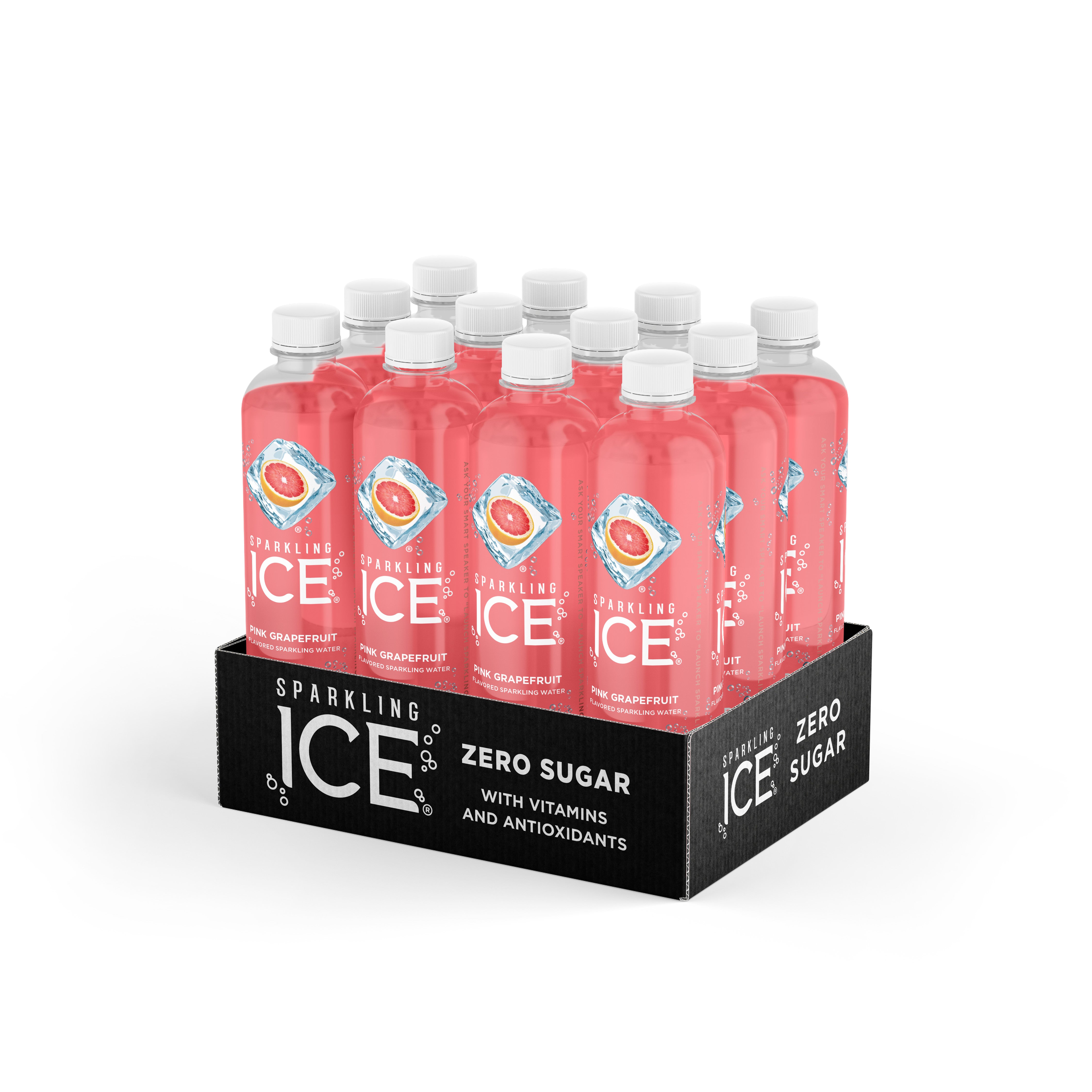 Sparkling Ice Pink Grapefruit With Antioxidants And Vitamins Zero Sugar Bottle 17 Fluid Ounce - 12 Per Case.