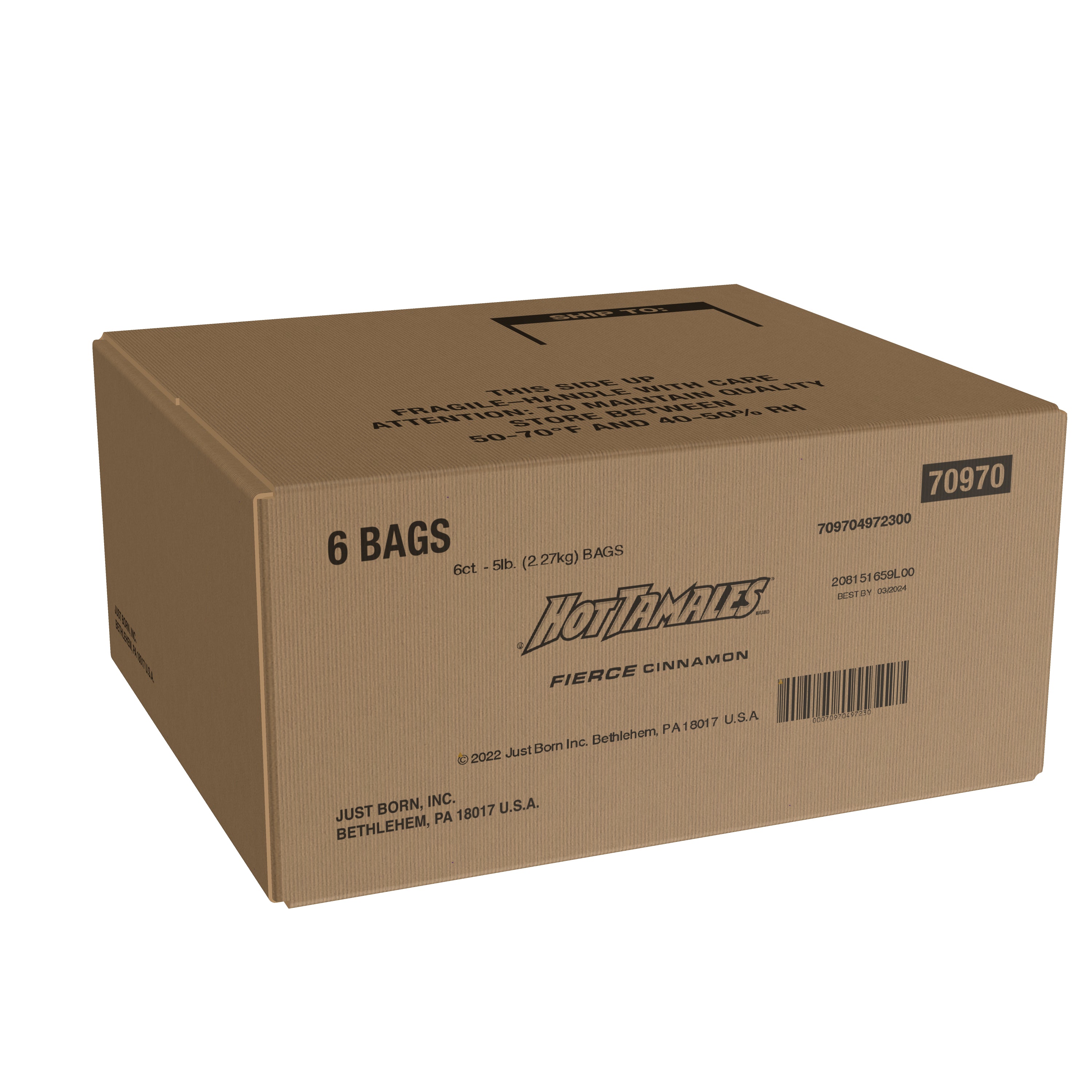 Hot Tamales® Cinnamon Bulk 5 Pound Each - 6 Per Case.