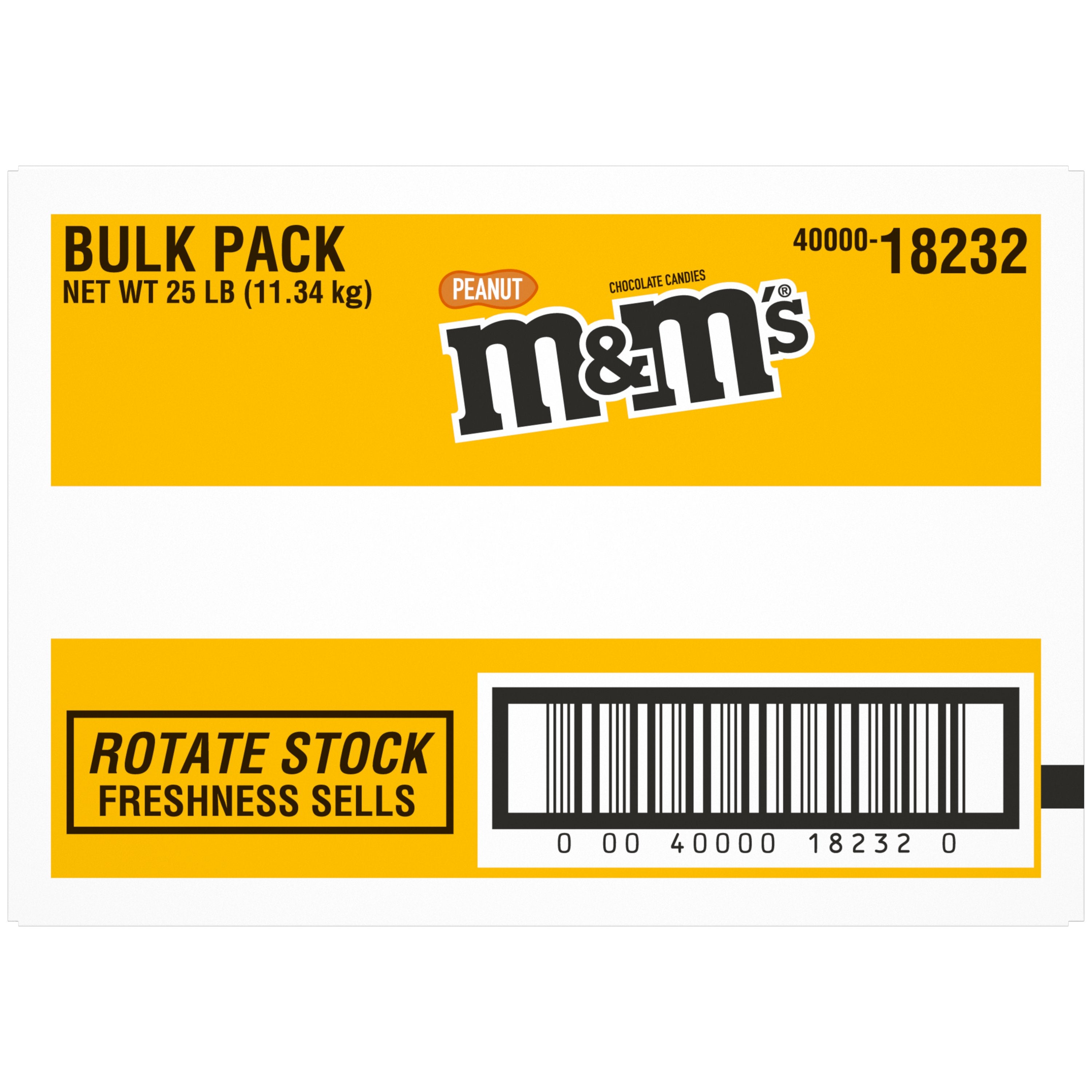 M&m's Peanut Bulk 25 Pound Each - 1 Per Case.