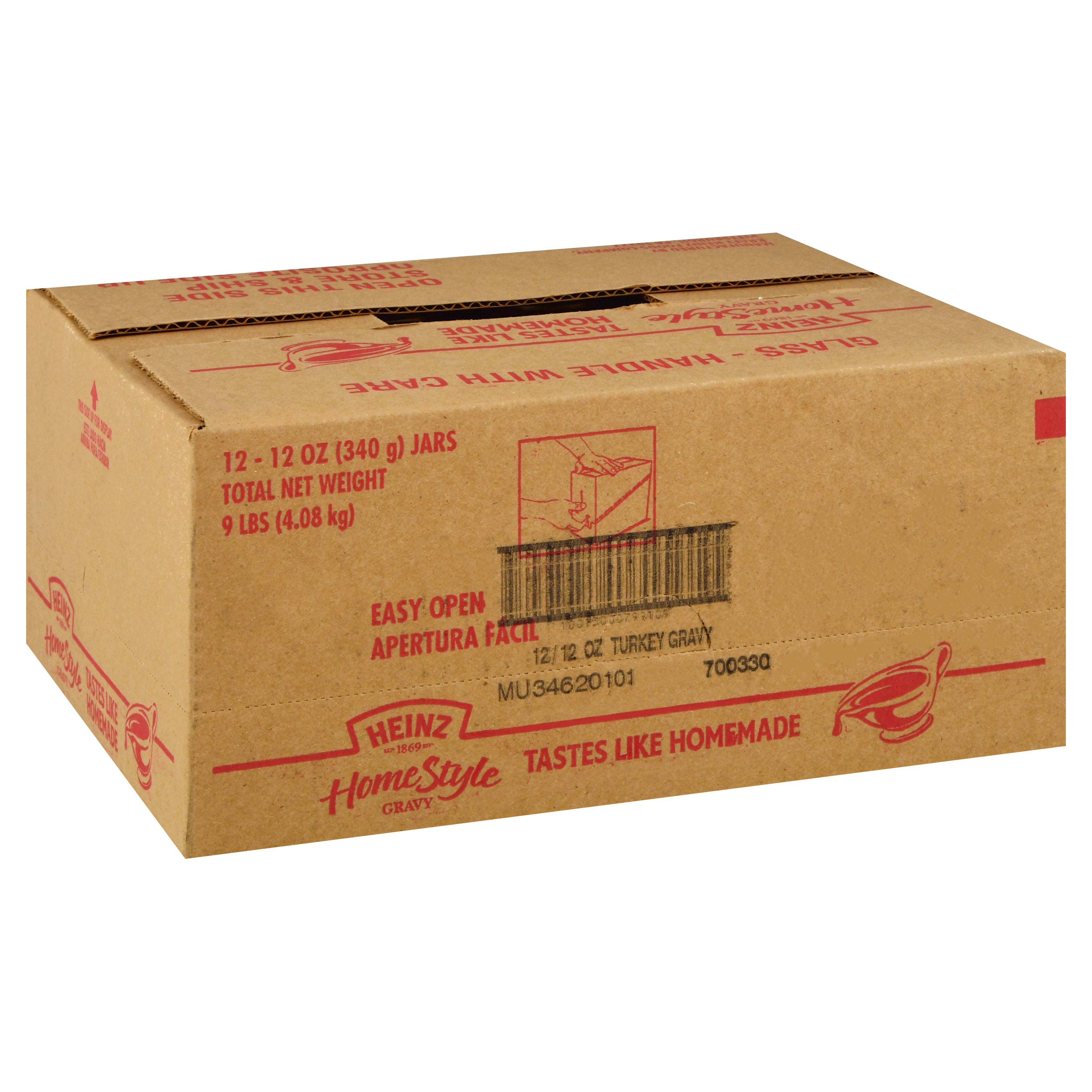 Heinz Homestyle Turkey Gravy, 12 Ounce Size - 12 Per Case.