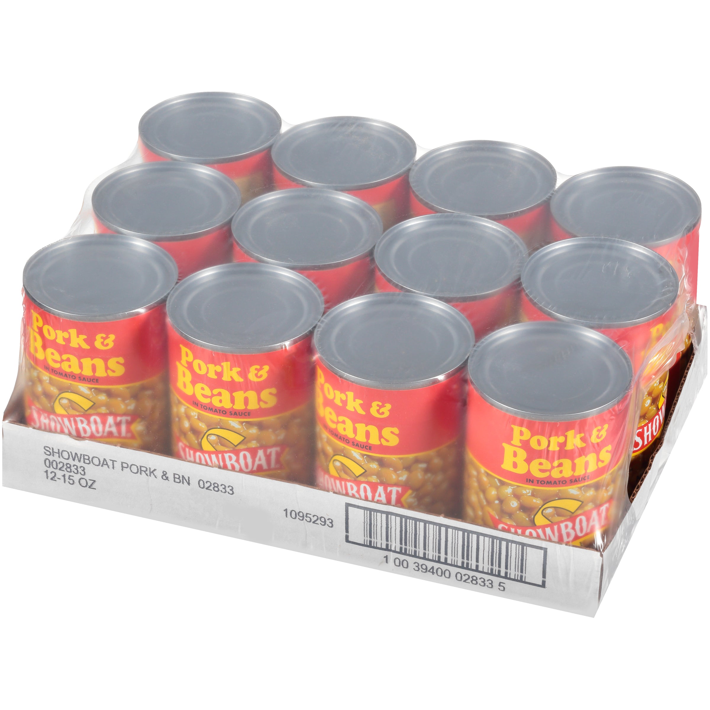 Bean Showboat Pork & Beans 15 Ounce Size - 12 Per Case.