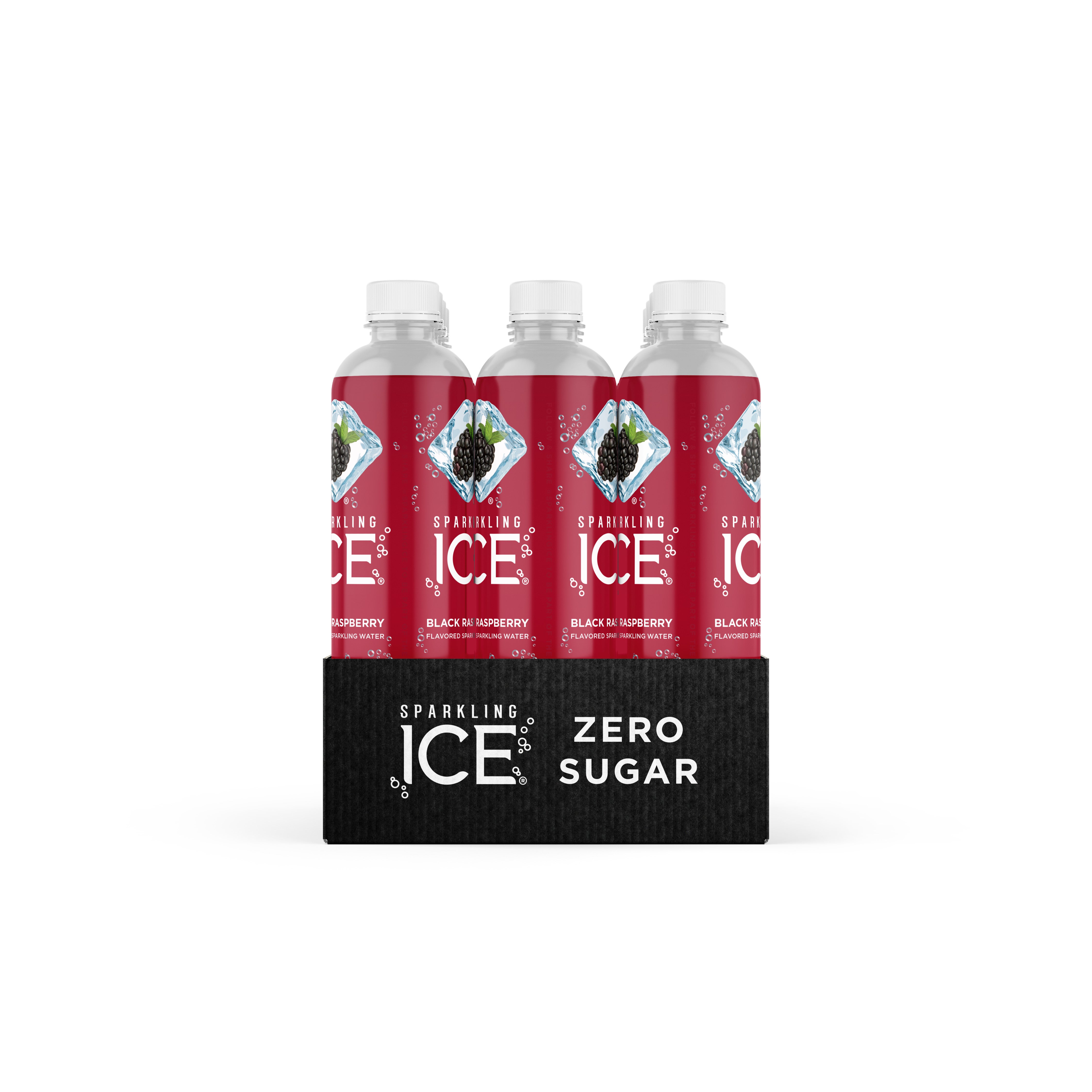 Sparkling Ice Black Raspberry With Antioxidants And Vitamins Zero Sugar Bottle 17 Fluid Ounce - 12 Per Case.