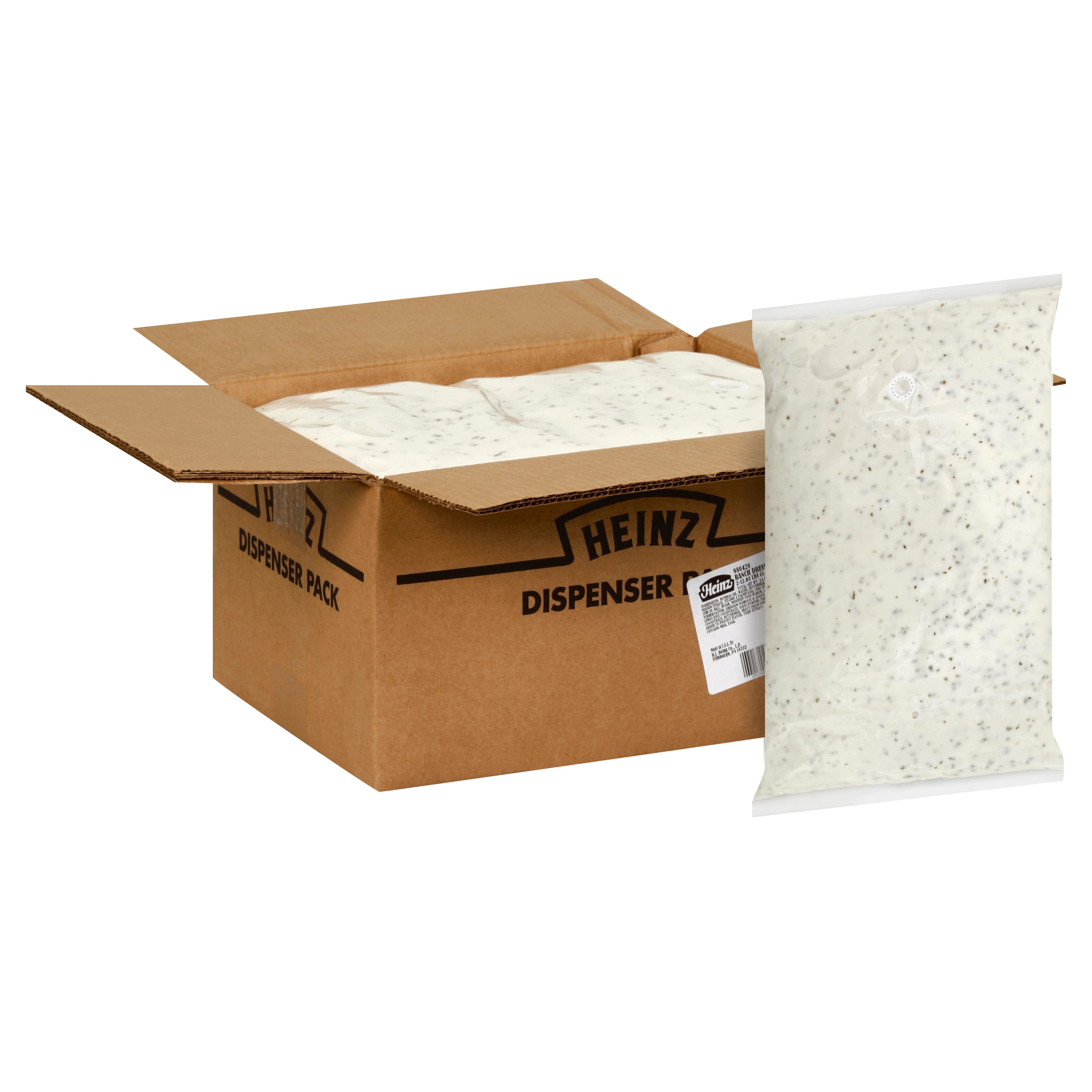 heinz ranch dressing HEINZ Ranch Dressing Dispenser Pack 1.5 gal. 2 Per Case