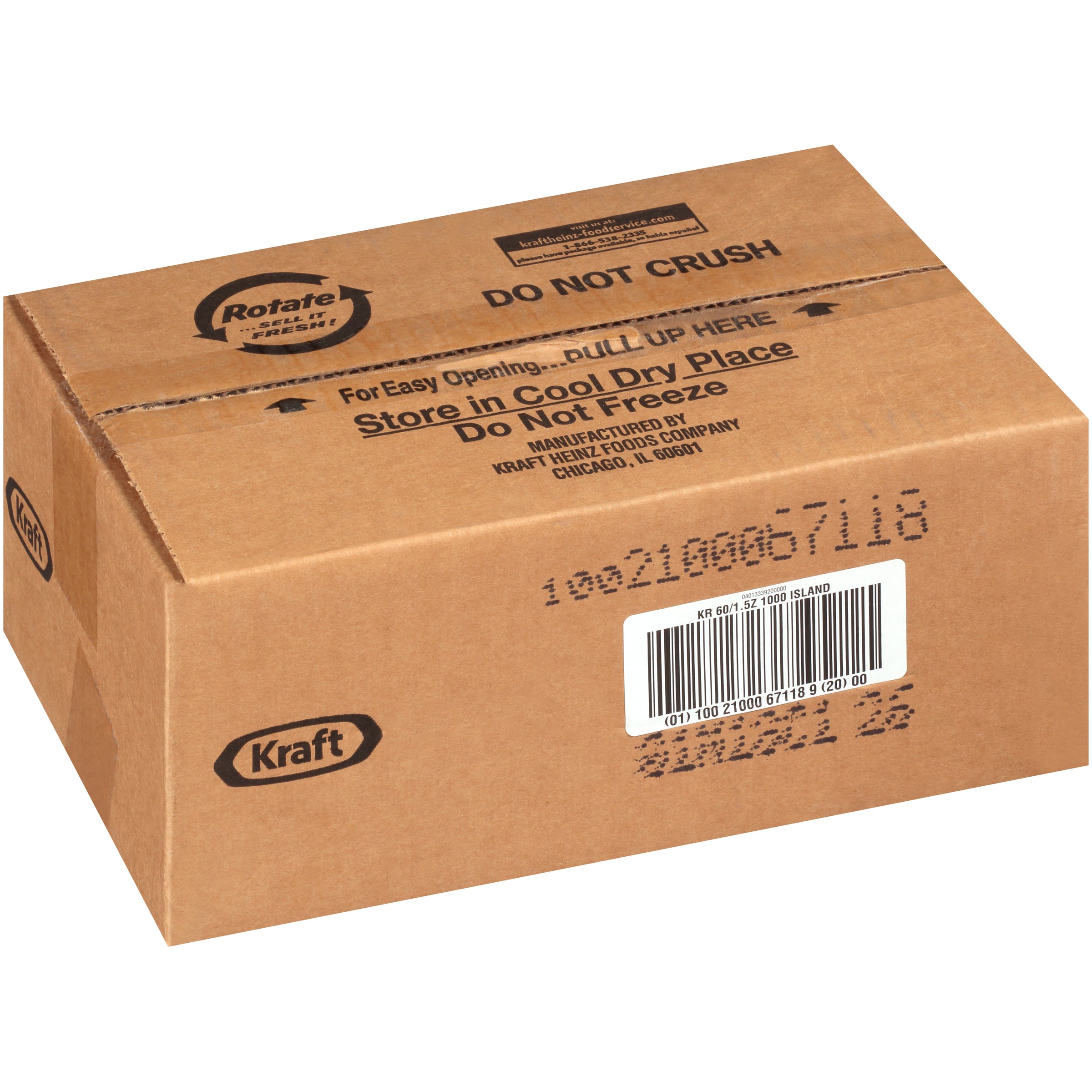 Kraft Thousand Island Dressing 60 Casepack 1.5 Ounce Packets