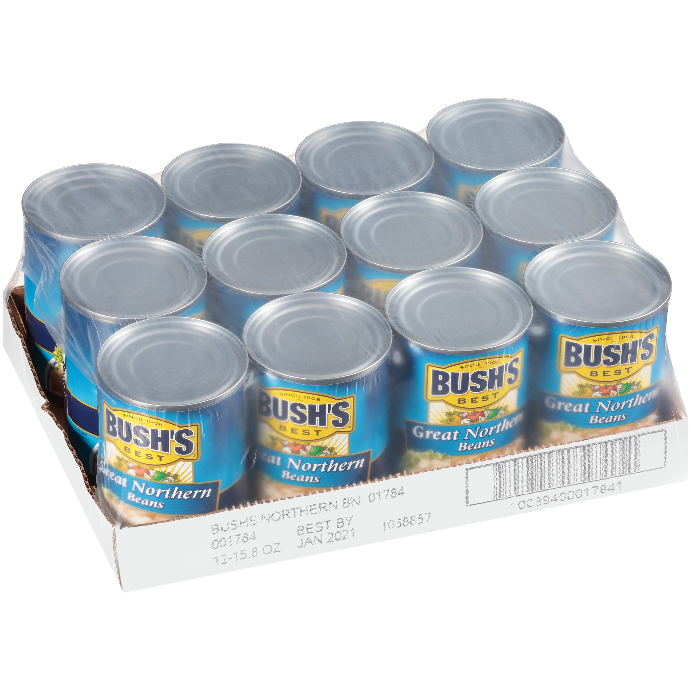 Bush's Best Great Northern Beans 15.8 Ounce Size - 12 Per Case.