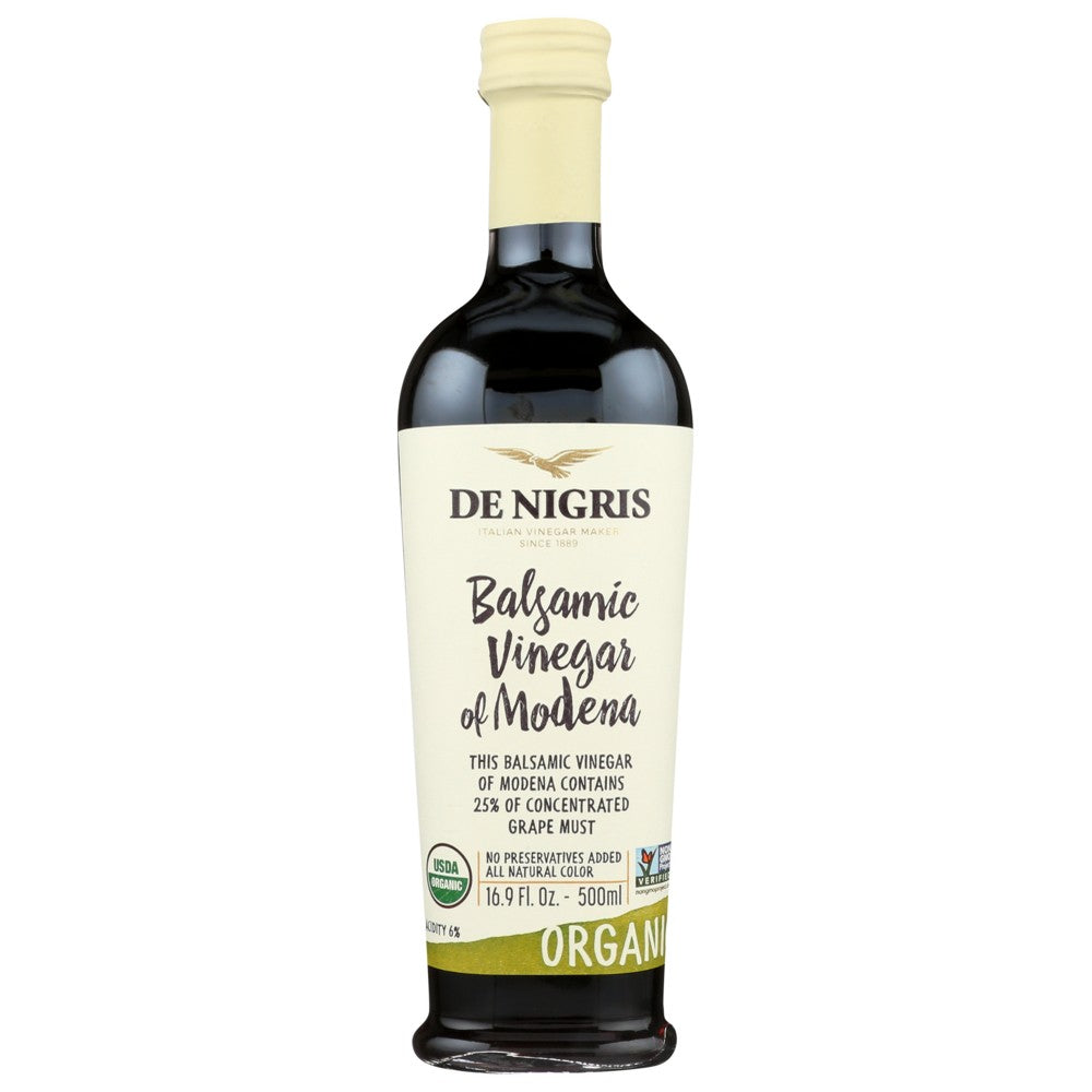 De Nigris Artdeni311, Organicanic 25% Grape Must Balsamic Vinegar Of Modena 16.9 Fluid Ounce,  Case of 6