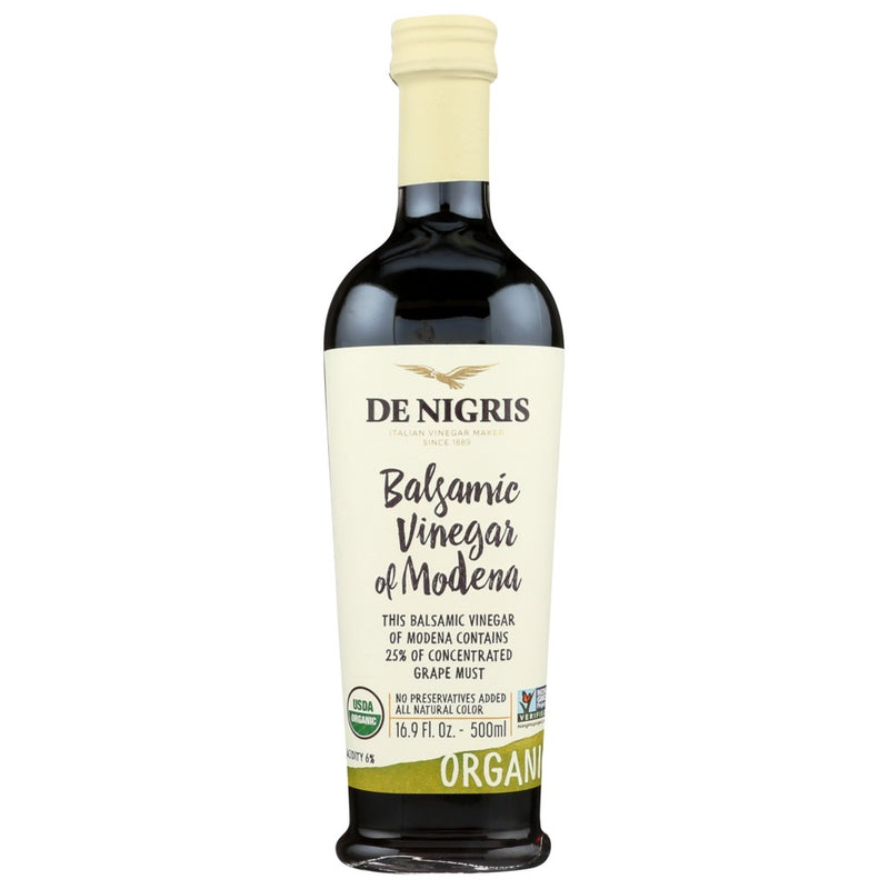 De Nigris Vinegar 25% Blsmc Organic - 17 Ounce, Case of 6