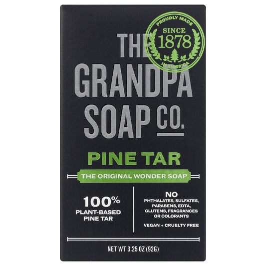 The Grandpa Soap Co. 700, The Grandpa Soap Company, Face, Body & Hair, Pine Tar, 3.25 Oz.,  Case of 5