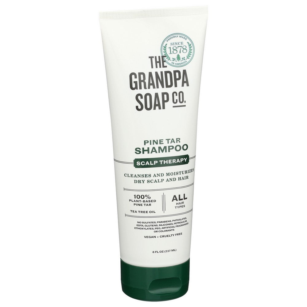 The Grandpa Soap Co. 710-06, The Grandpa Soap Company Shampoo, Pine Tar, 8 Fl. Oz.,  Case of 3