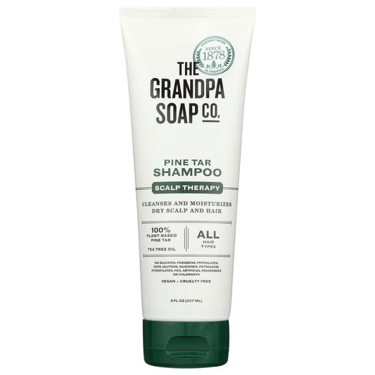 The Grandpa Soap Co. 710-06, The Grandpa Soap Company Shampoo, Pine Tar, 8 Fl. Oz.,  Case of 3