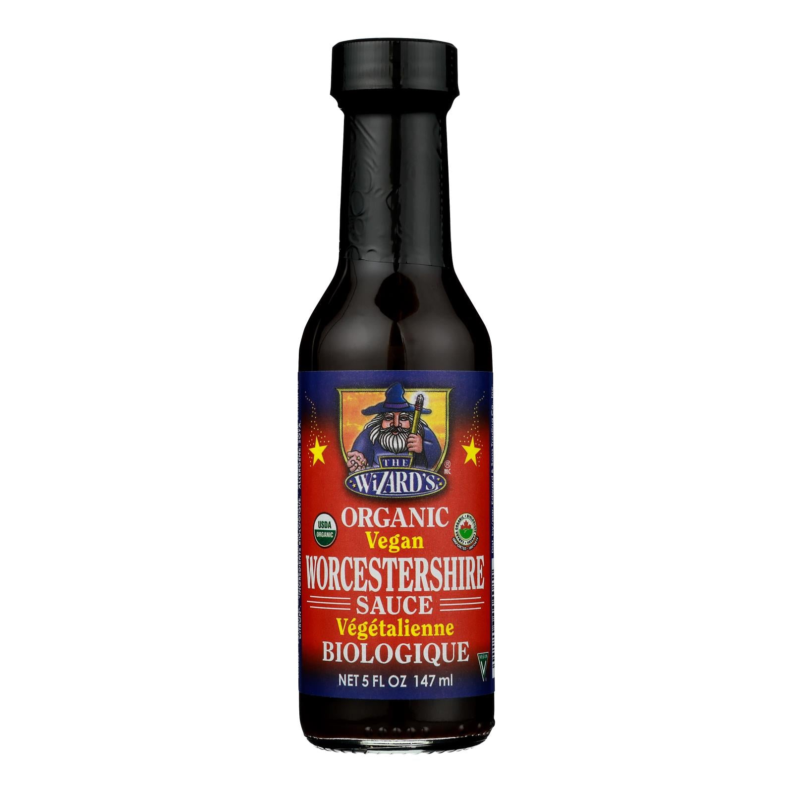 Wizard - Sauce Organic Worcestershire Vegan - Case of 12-8 Fluid Ounces