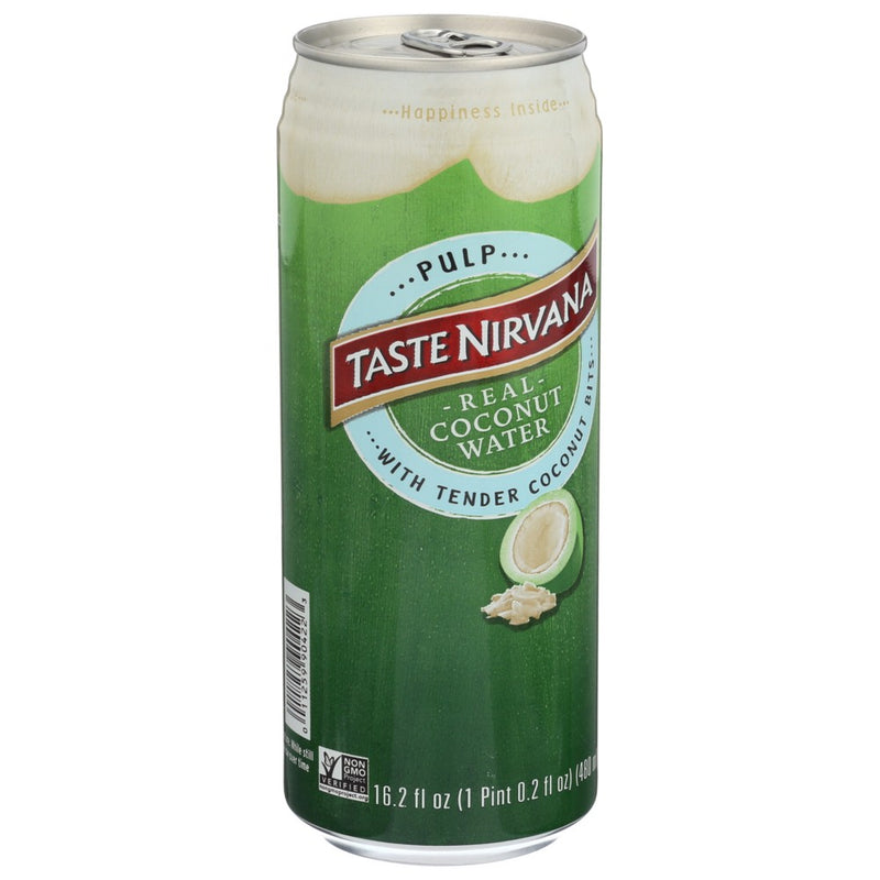 Taste Nirvana Coconut Wtr Pulp Can - 16 Fluid Ounce, Case of 12