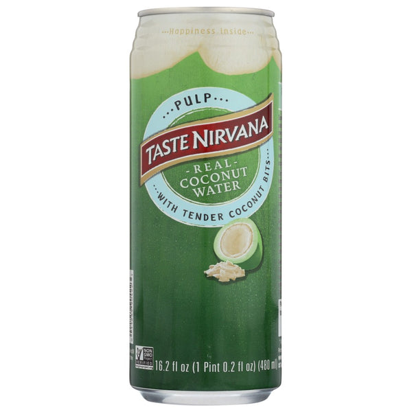 Taste Nirvana Coconut Wtr Pulp Can - 16 Fluid Ounce, Case of 12