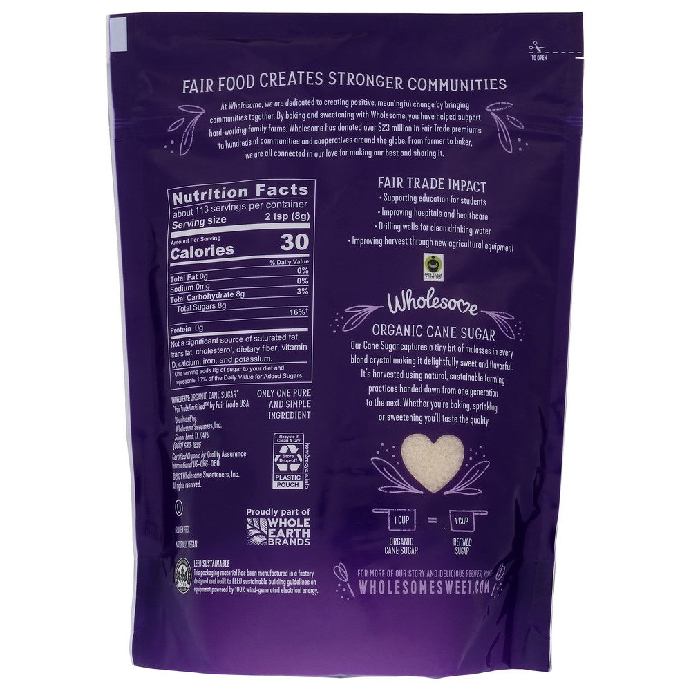 Wholesome Sugar Organic Ftc - 32 Ounce,  Case of 12