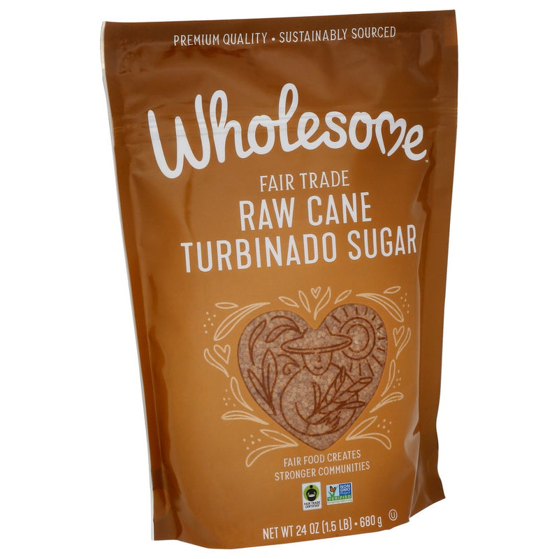 Wholesome Sugar Cane Raw Ftc - 24 Ounce, Case of 12