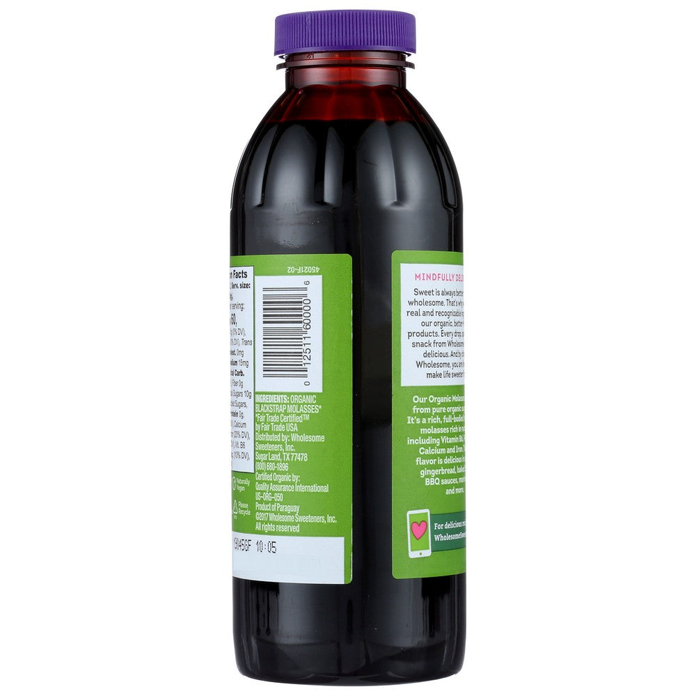 Wholesome Molasses Blackstrap Organic Ftc - 16 Ounce,  Case of 12