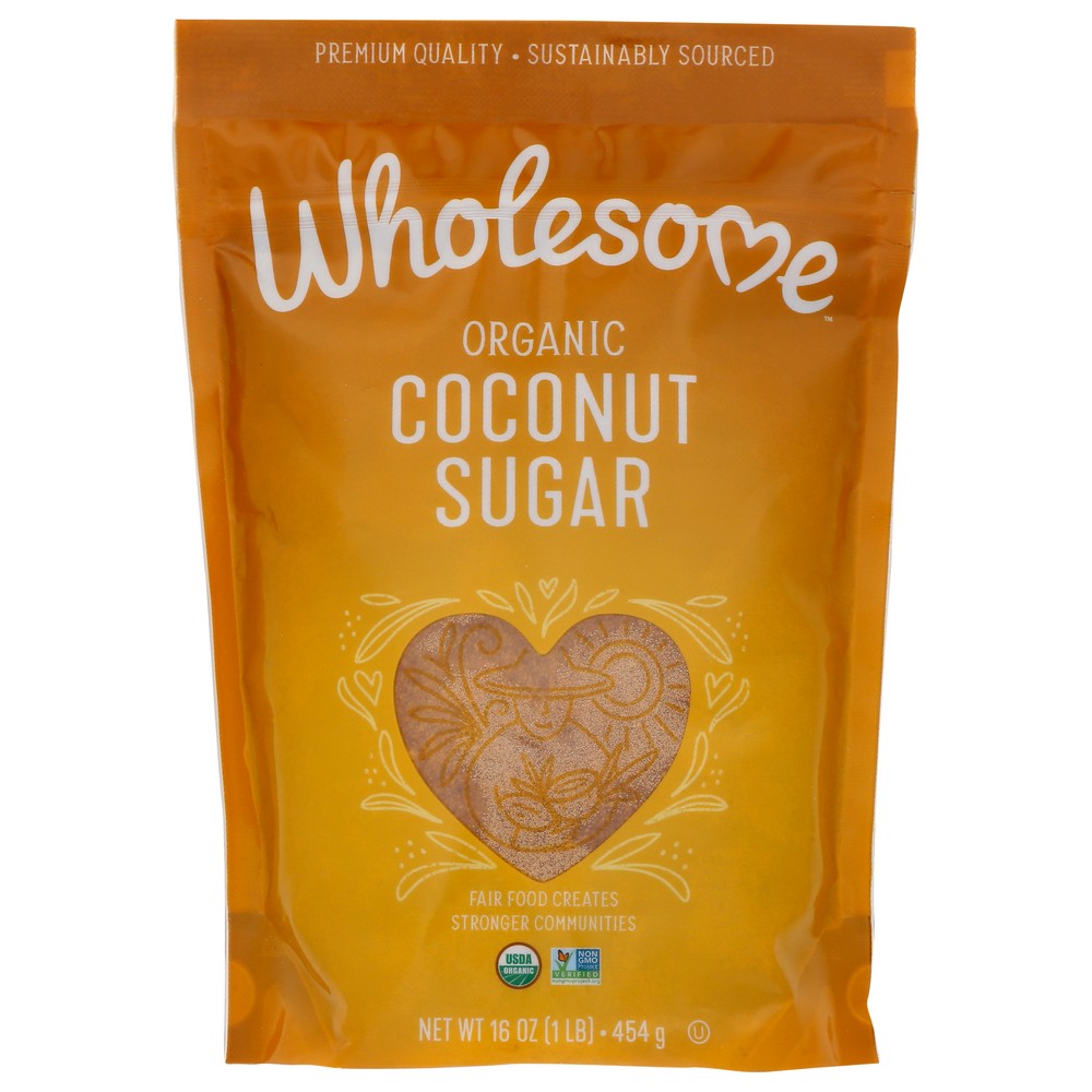 Wholesome , Wholesome! Coconut Palm Sugar, Organicanic, 1 Lb.,  Case of 6