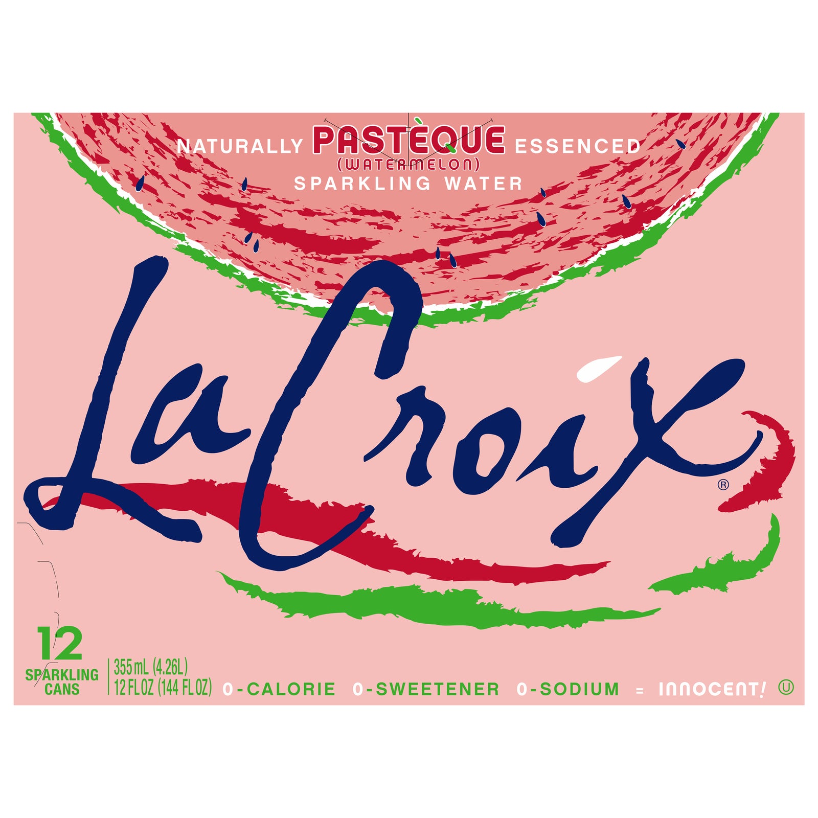 Lacroix - Sparkling Water Watermelon - Case of 2-12/12 FZ