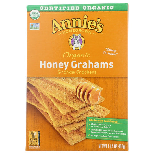 Annies Homegrown Cracker Graham Honey - 14 Ounce,  Case of 12