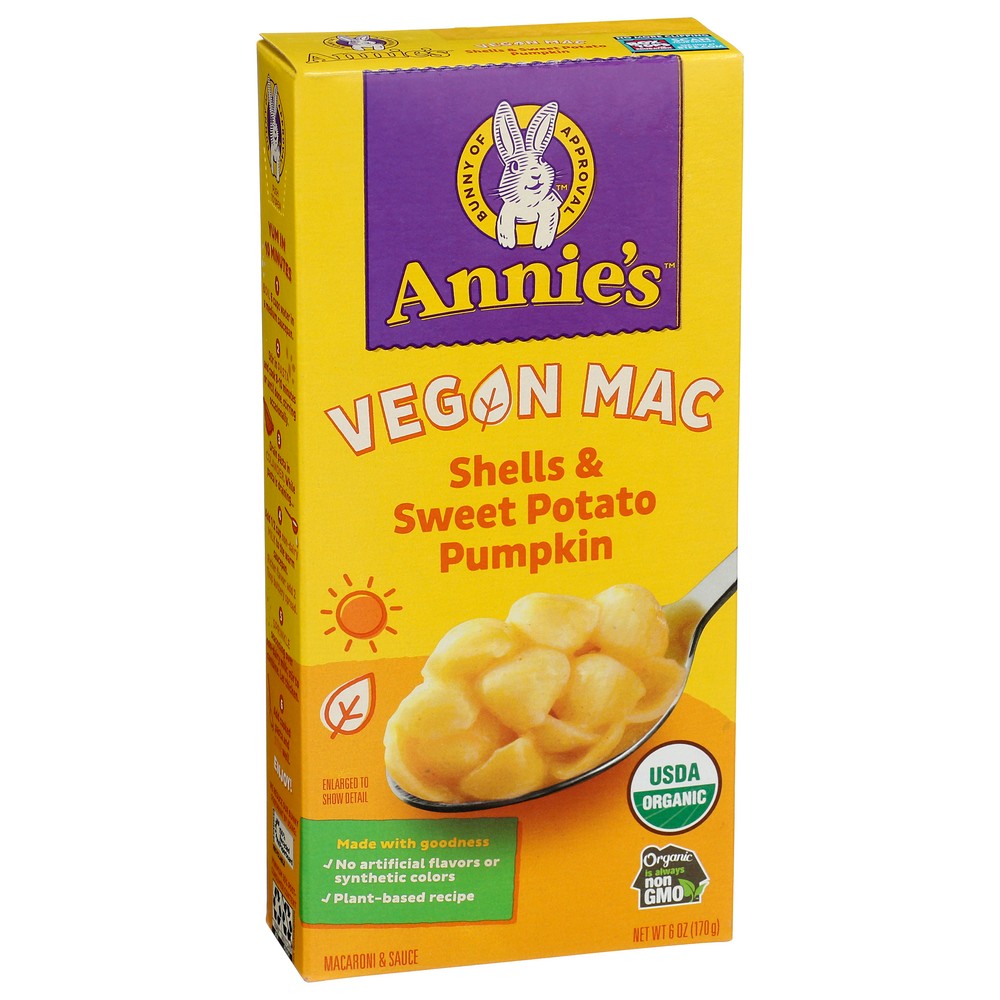 Annie's Homegrown™ , Annie's Homegrown Organicanic Vegan Pasta Dinner, Shells & Creamy Sauce, 6 Oz.,  Case of 12