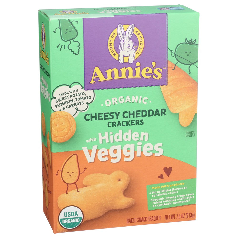 Annie's Naturals® ,  Annie's Cheddar Cracker With Hidden Veggies 7.5 Ounce,  Case of 12