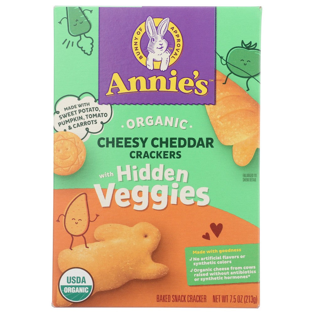 Annie's Naturals® ,  Annie's Cheddar Cracker With Hidden Veggies 7.5 Ounce,  Case of 12