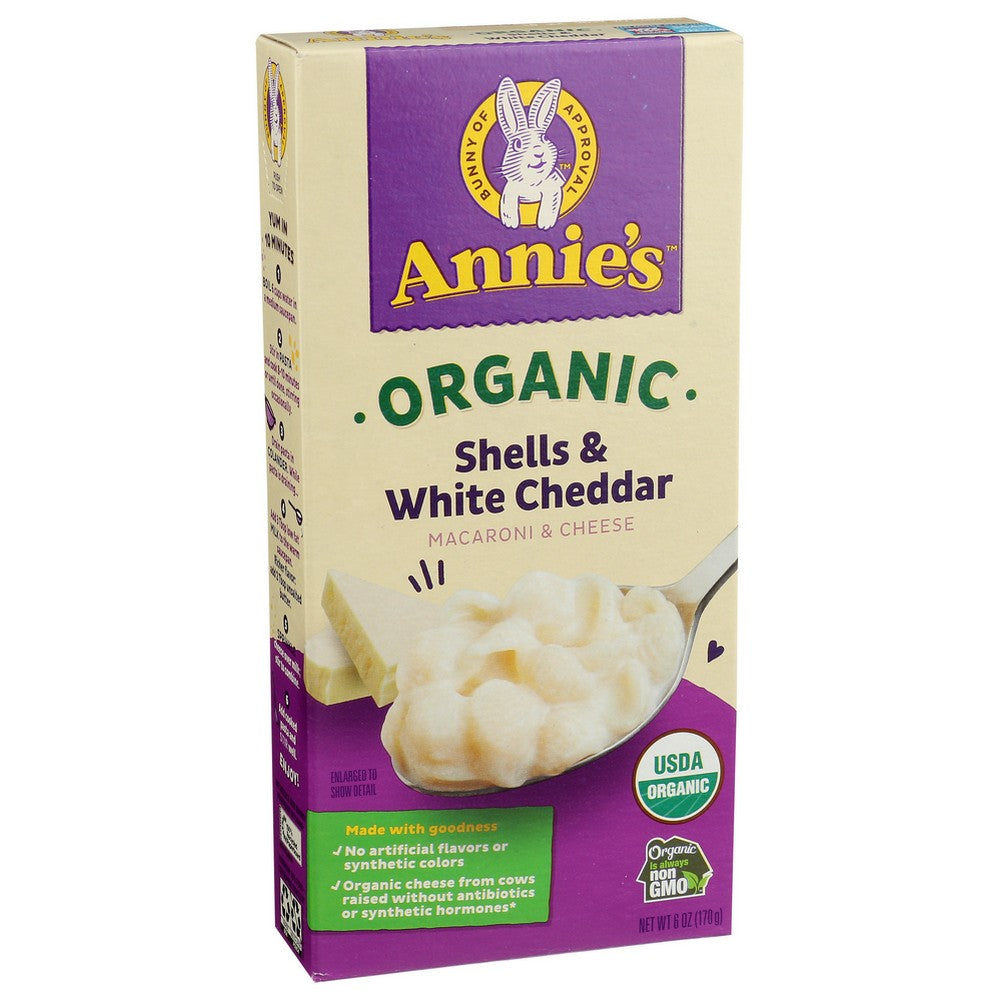 Annie's Homegrown™ , Annie's Homegrown Organicanic Macaroni & Cheese, Shells & White Cheddar, 6 Oz.,  Case of 12