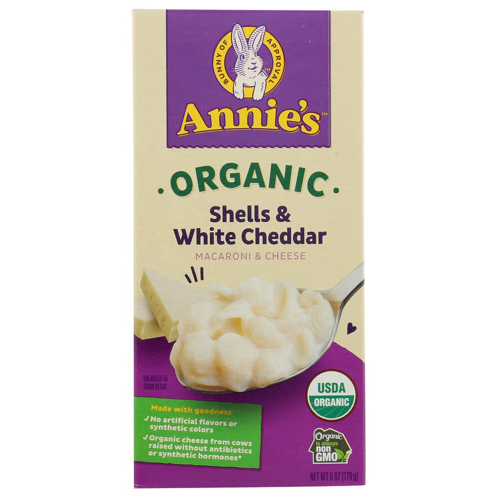 Annie's Homegrown™ , Annie's Homegrown Organicanic Macaroni & Cheese, Shells & White Cheddar, 6 Oz.,  Case of 12