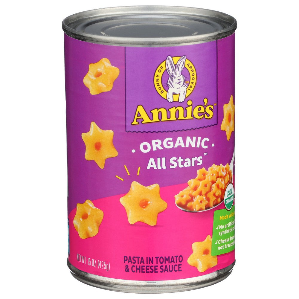 Annie's Homegrown™ , Annie's Homegrown Organicanic Pasta All Stars In Tomato And Cheese Sauce, 15 Oz.,  Case of 12