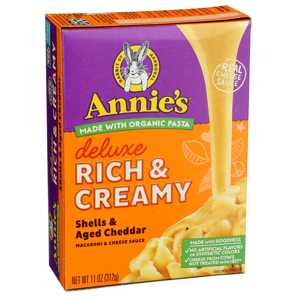 Annie's Homegrown™ , Annie's Homegrown Organicanic Deluxe Macaroni Dinner, Shells & Real Aged Cheddar, 11 Oz.,  Case of 12