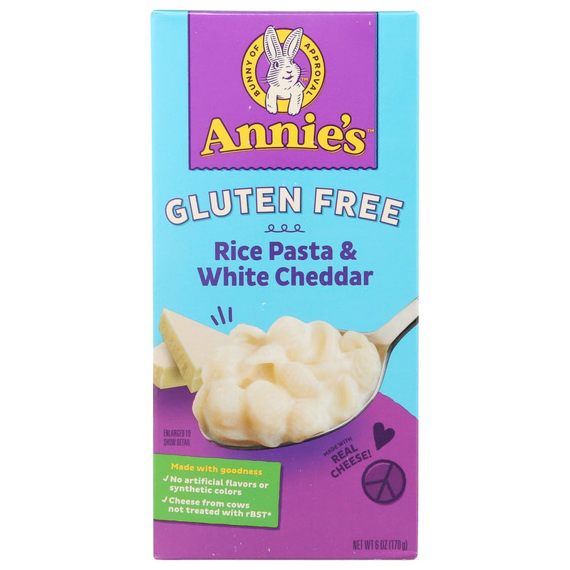 Annies Homegrown Pasta Rice Shell White Chedda - 6 Ounce, Case of 12