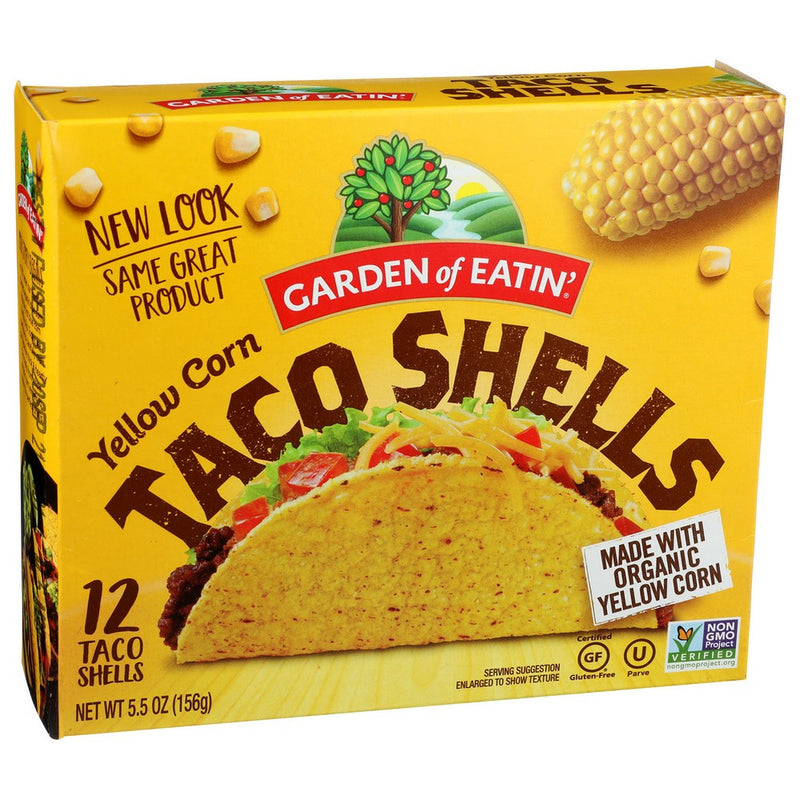 Garden Of Eatin Taco Shell Yellow - 6 Ounce, Case of 12