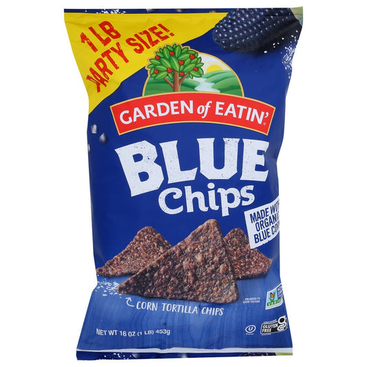 Garden Of Eatin'® G02830, Garden Of Eatin' Blue Corn Tortilla Chips Party Size, 16 Oz.,  Case of 12