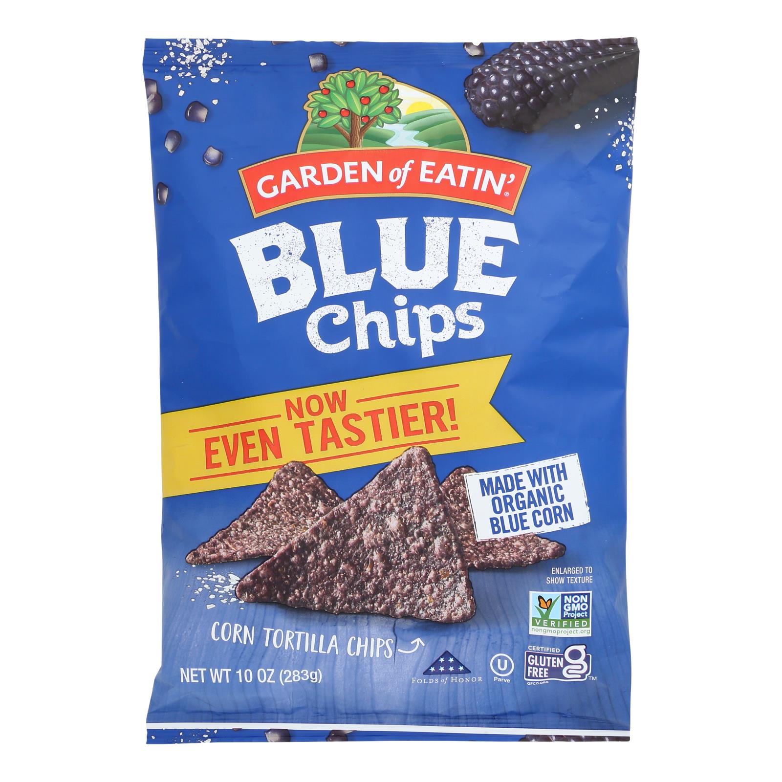 Garden Of Eatin' - Chips Chips Blue Corn - Case of 12-10 Ounce