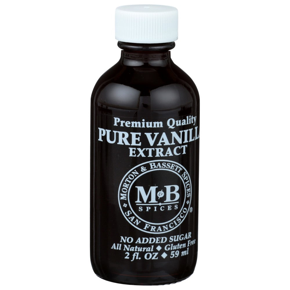 Morton & Bassett Spices 44580,  Vanilla Extract 2Oz 2 Fluid Ounce,  Case of 3