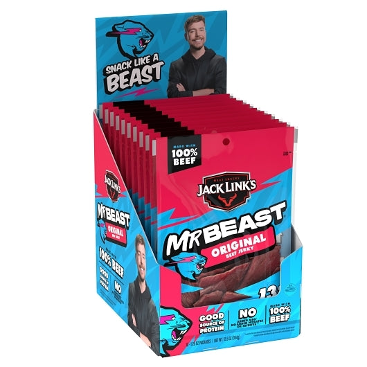 Jack Link's Original Beef Jerky 1.25 Ounce Size - 60 Per Case.