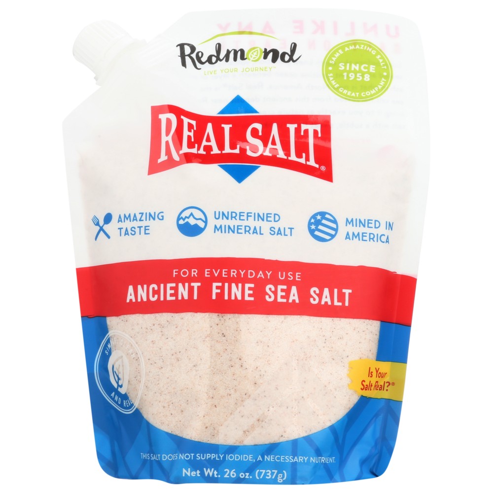 Redmond Realsalt Stndup Pouch W Spout - 26 Ounce,  Case of 6