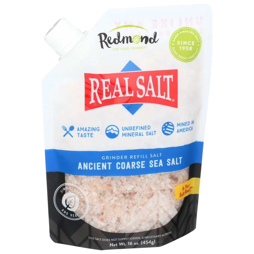 Redmond Realsalt Groundr Salt Course - 16 Ounce,  Case of 6