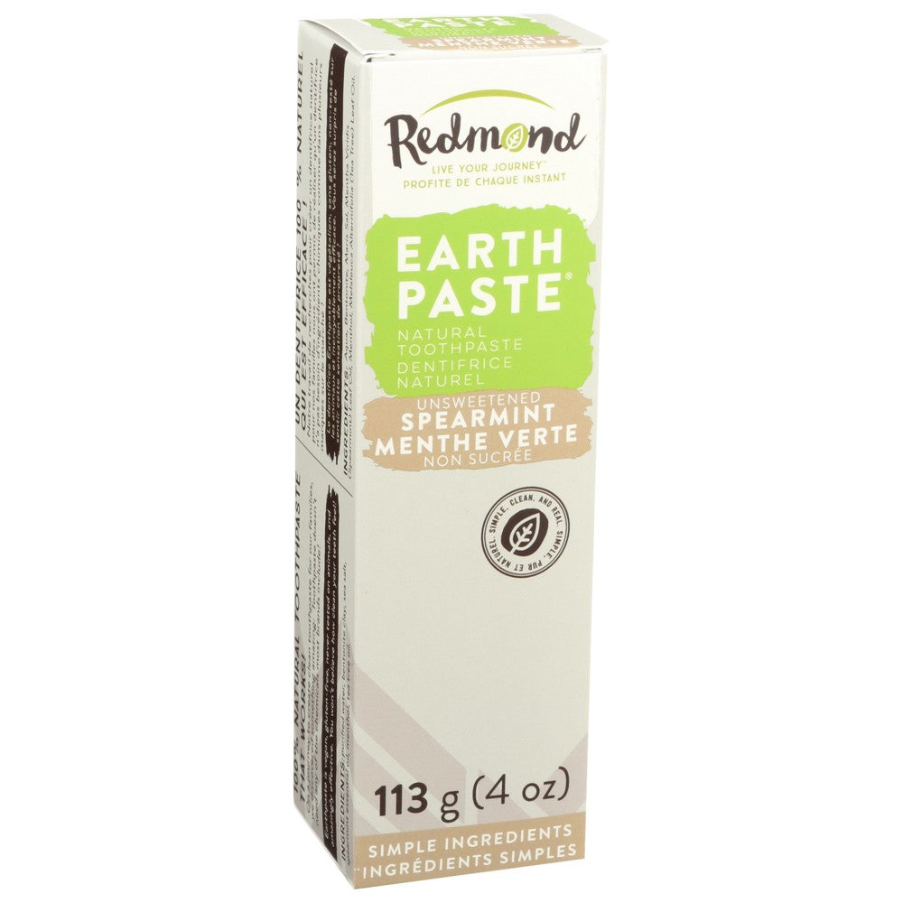 Redmond 018788105701, Redmond Earthpaste Toothpaste, Spearmint, 4 Oz.,  Case of 1