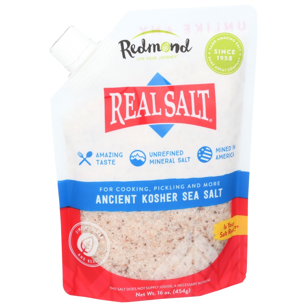 Redmond Realsalt Sea Kosher - 16 Ounce,  Case of 6