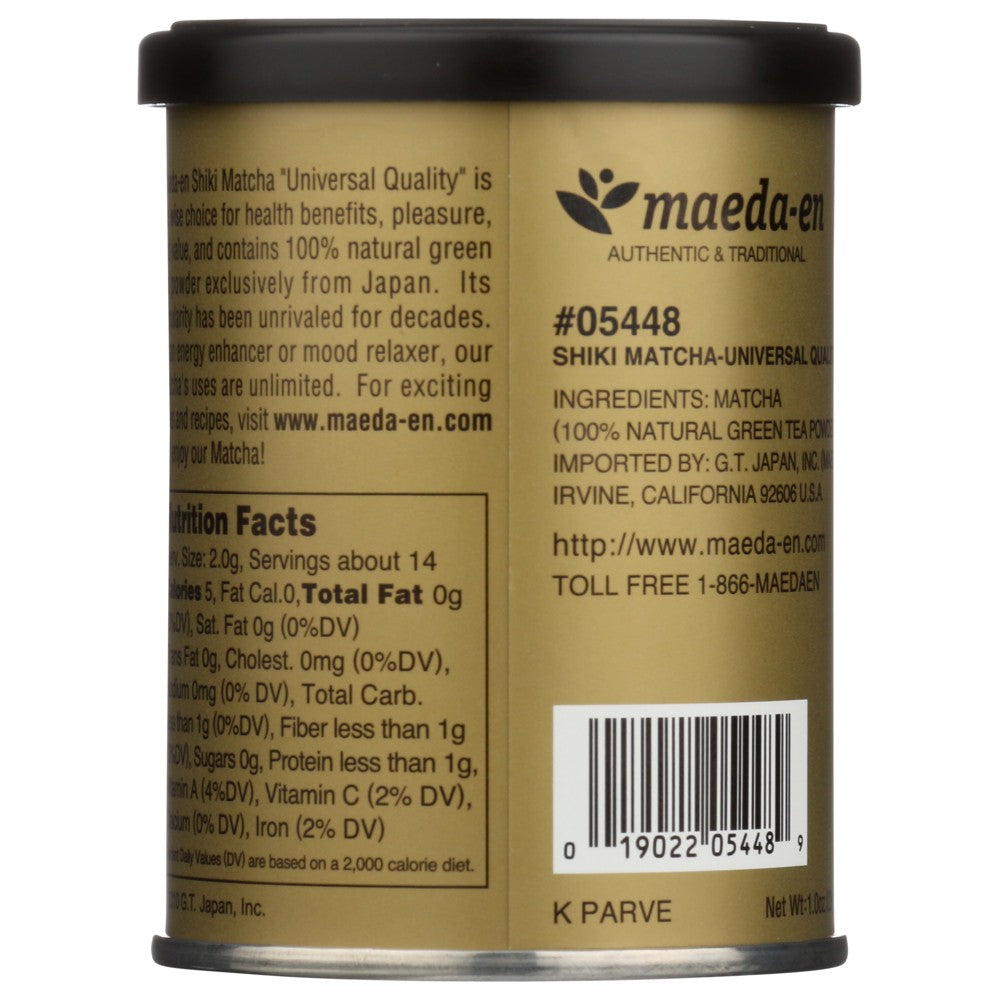 Maeda En Tea Pwdr Grn Shiki Matcha - 1 Ounce,  Case of 12