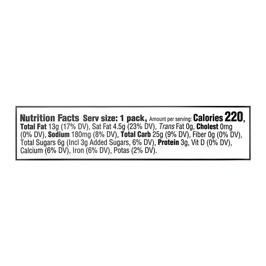 Mondelez Foodservice Ritz Bitz Cheese Sandwich Crackers 1.5 Ounce Size - 60 Per Case