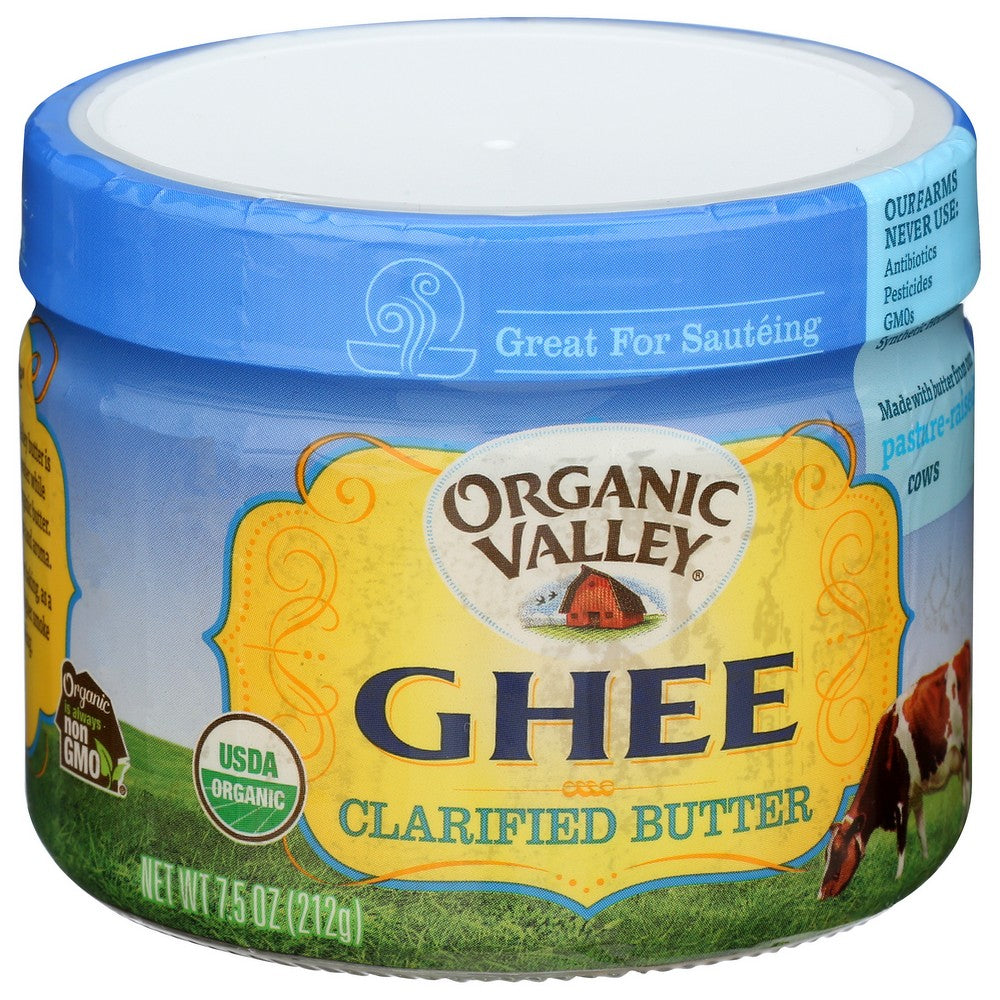 Organicanic Valley Ghee Clarified Butter Organic - 8 Ounce,  Case of 6