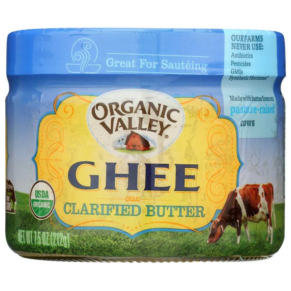 Organicanic Valley Ghee Clarified Butter Organic - 8 Ounce,  Case of 6