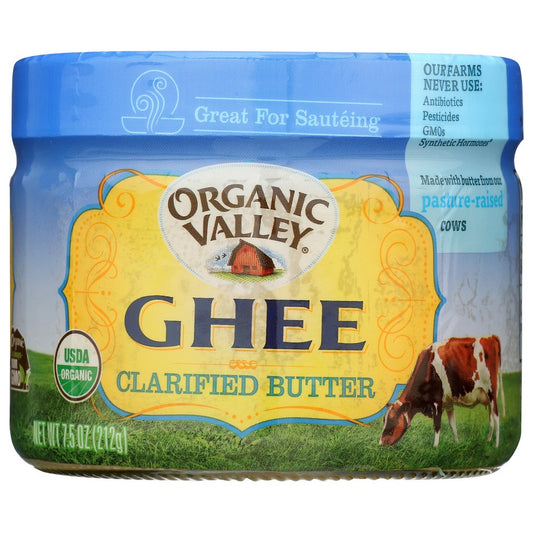 Organicanic Valley Ghee Clarified Butter Organic - 8 Ounce,  Case of 6