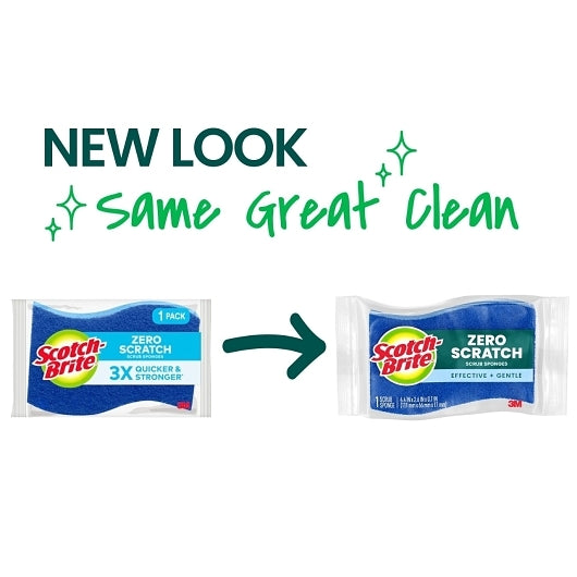 Scotch Brite Non-Scratch Scrub Sponge, 1 Count, 12 Per Case