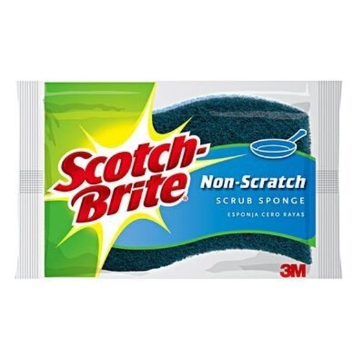 Scotch Brite Non-Scratch Scrub Sponge, 1 Count, 12 Per Case